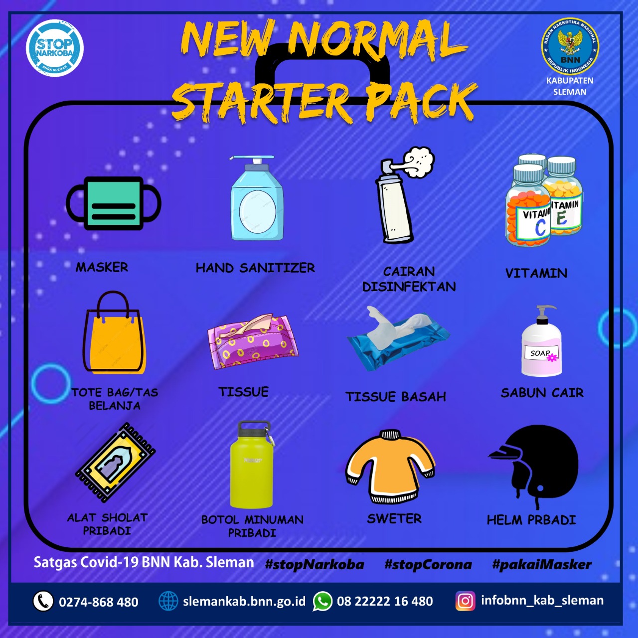 Barang Yang Wajib Dibawa Pada Saat Normal (New Normal Starter Pack Kit) Barang Yang Wajib Dibawa Pada Saat Normal (New Normal Starter Pack Kit)