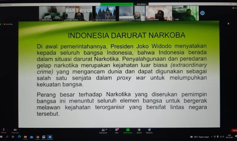 Badan Kesbangpol Kabupaten Sleman Adakan Webinar P4GN Badan Kesbangpol Kabupaten Sleman Adakan Webinar P4GN