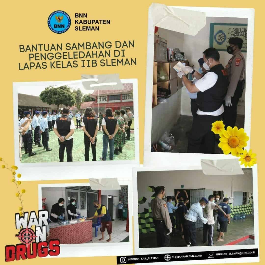 GELEDAH KAMAR HUNIAN DAN TES URIN DI LAPAS II-B SLEMAN