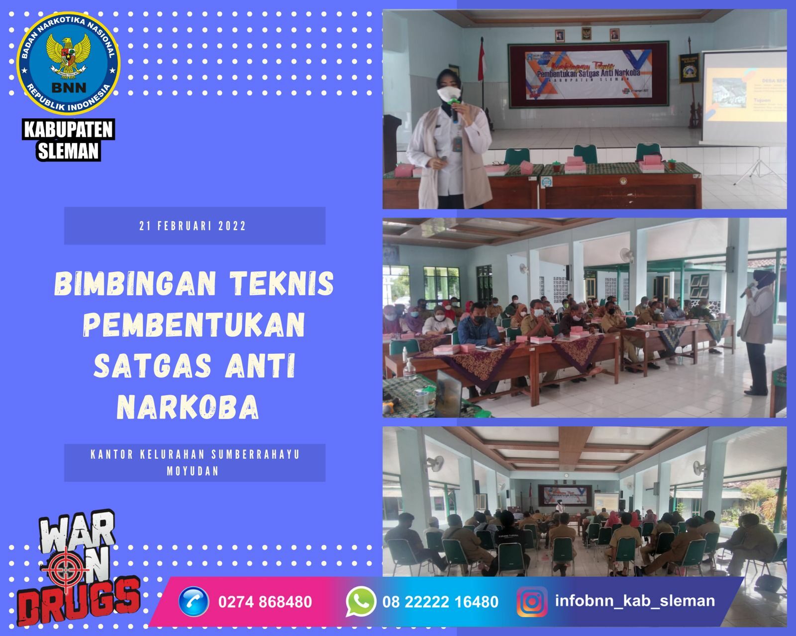 Bimbingan Teknis Pembentukan Satgas Anti Narkoba Bimbingan Teknis Pembentukan Satgas Anti Narkoba