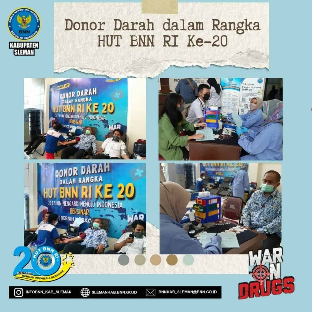 Donor Darah Dalam Rangka HUT BNN RI Ke-20 Donor Darah Dalam Rangka HUT BNN RI Ke-20