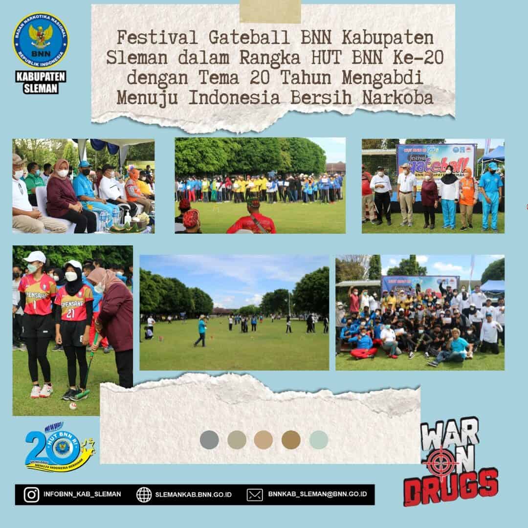Festival Gateball BNN Kabupaten Sleman Dalam Rangka HUT BNN Ke-20 Festival Gateball BNN Kabupaten Sleman Dalam Rangka HUT BNN Ke-20