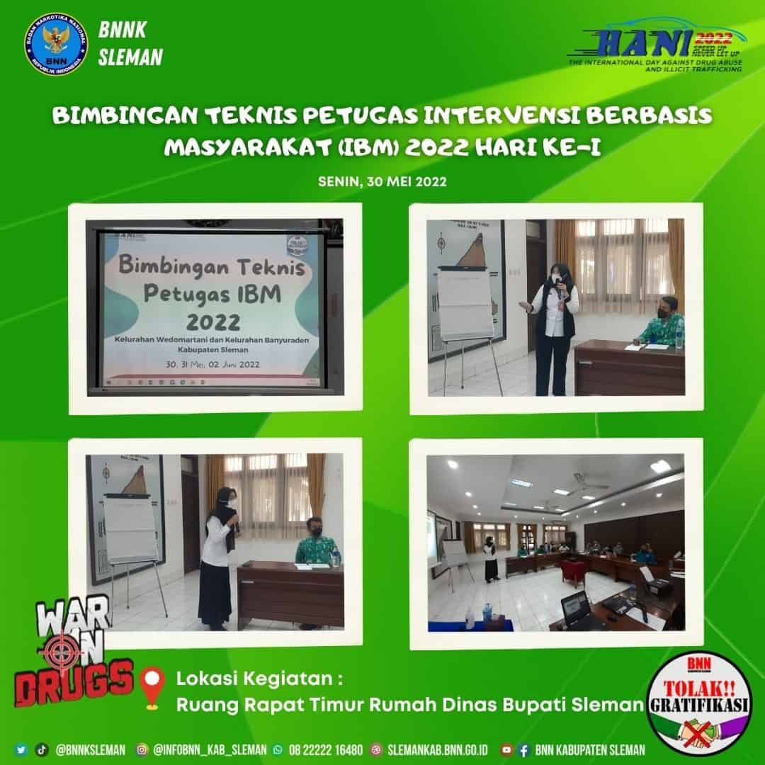 Bimbingan Teknis Petugas Intervensi Berbasis Masyarakat (IBM) 2022 Hari Ke-I