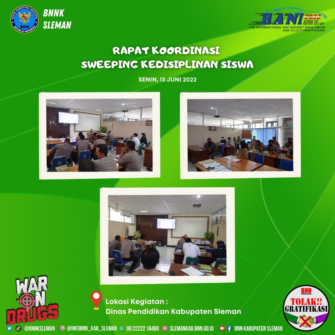 Rapat Koordinasi Sweeping Kedisiplinan Siswa Tahun 2022