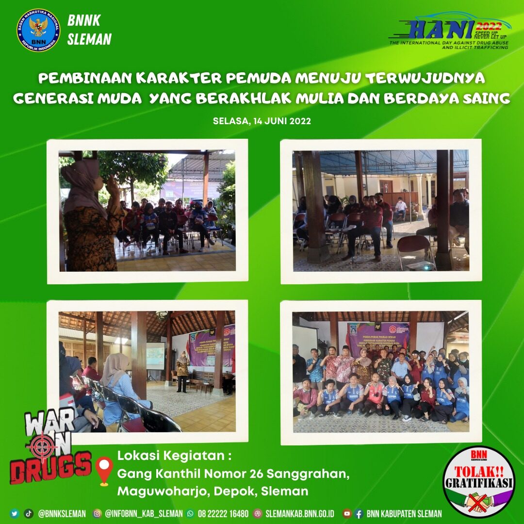 Generasi Muda yang Berakhlak Mulia dan Berdaya Saing Harus Jauh Dari Penyalahgunaan Narkoba