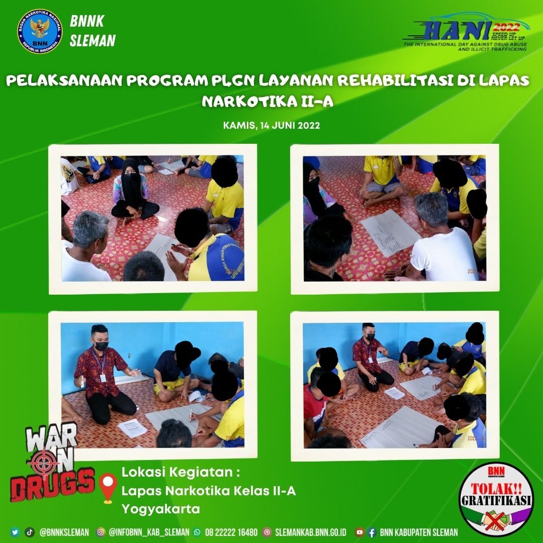 Pelaksanaan Program P4GN Layanan Rehabilitasi di Lapas Narkotika II-A Pelaksanaan Program P4GN Layanan Rehabilitasi di Lapas Narkotika II-A