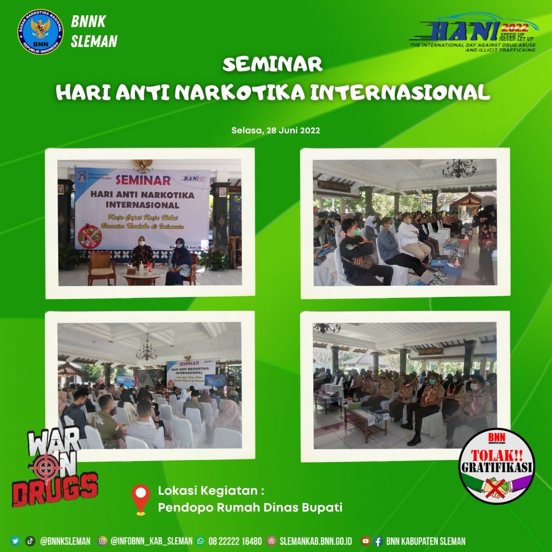 Dinas Kesehatan Kabupaten Sleman Adakan Seminar Hari Anti Narkotika Internasional Tahun 2022 Seminar Hari Anti Narkotika Internasional Tahun 2022