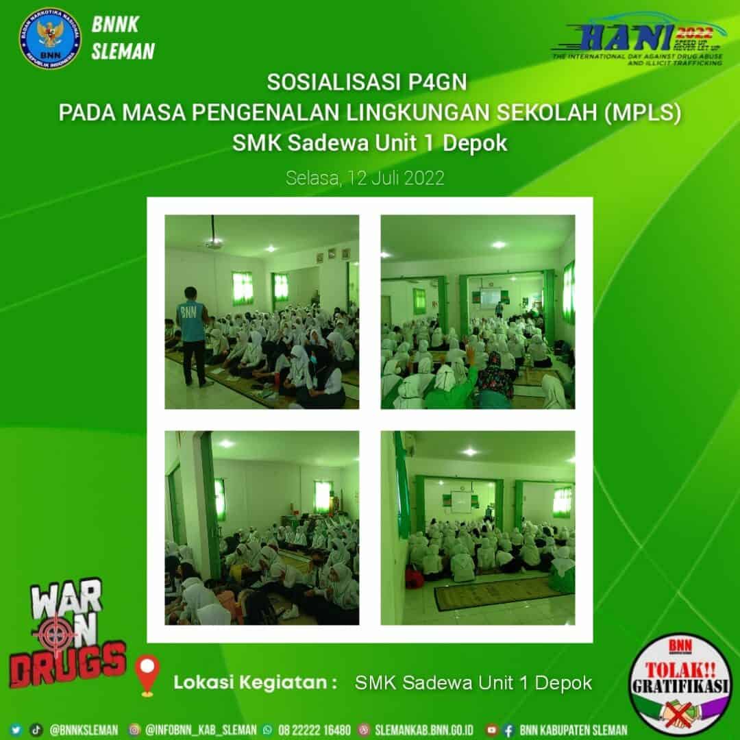 Sosialisasi P4GN Melalui MPLS di SMK Sadewa Unit 1 Depok Sosialisasi P4GN Melalui MPLS di SMK Sadewa Unit 1 Depok