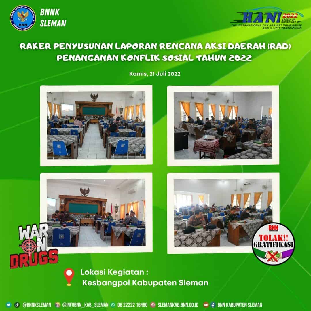 Raker Penyusunan Laporan Rencana Aksi Daerah Penanganan Konflik Sosial Tahun 2022 Raker Penyusunan Laporan Rencana Aksi Daerah Penanganan Konflik Sosial Tahun 2022