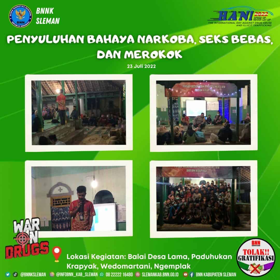 Mahasiswa KKN Universitas Respati Yogyakarta Ajak Masyarakat Jauhi Narkoba Penyuluhan Bahaya Narkoba, Seks Bebas, dan Merokok
