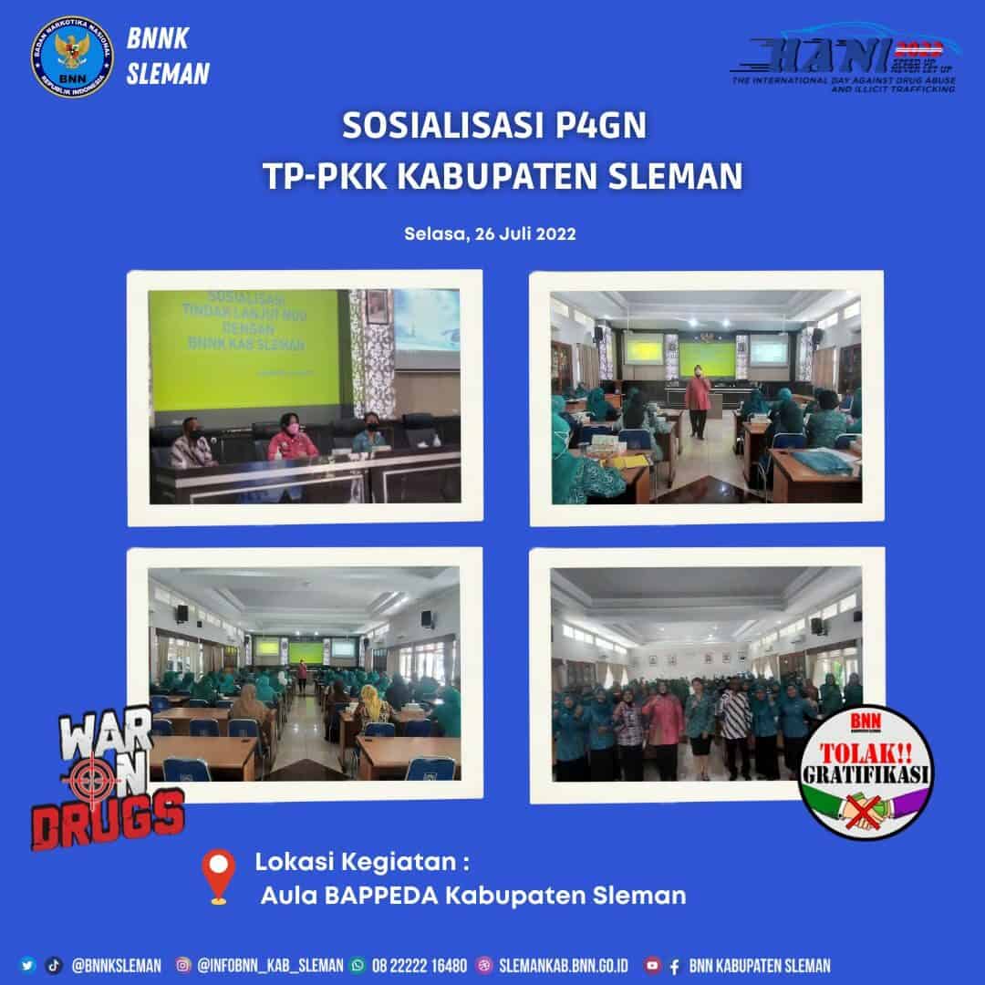 Ketua TP-PKK Kabupaten Sleman Ajak Seluruh Kader Peduli Bahaya Penyalahgunaan Narkoba Ketua TP-PKK Kabupaten Sleman Ajak Seluruh Kader Peduli Bahaya Penyalahgunaan Narkoba