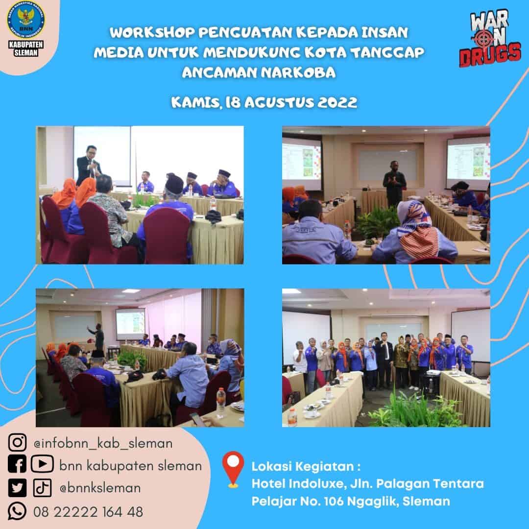 Workshop Penguatan Kepada Insan Media untuk Mendukung Kota Tanggap Ancaman Narkoba