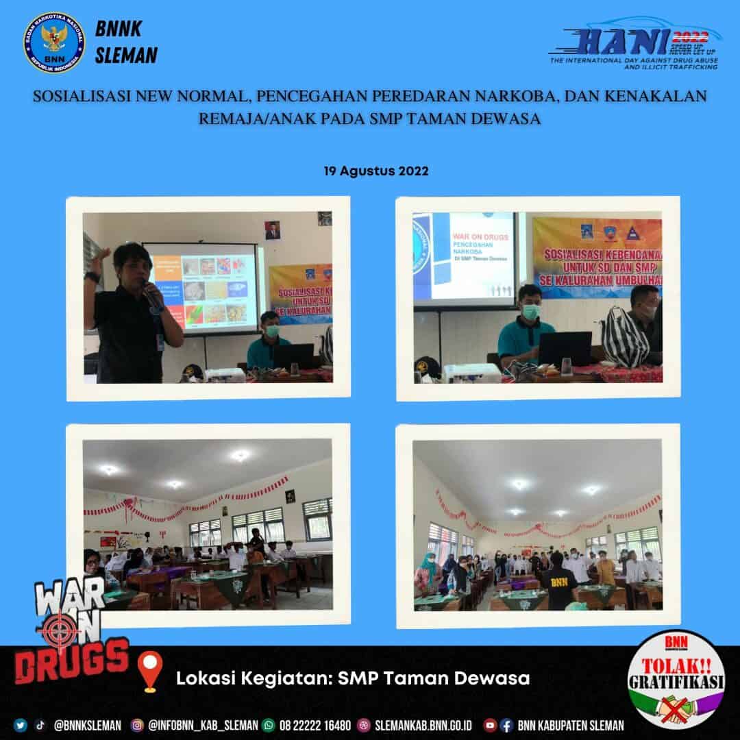 SMP Taman Dewasa Umbulharjo Dukung Upaya P4GN SMP Taman Dewasa Umbulharjo Dukung Upaya P4GN