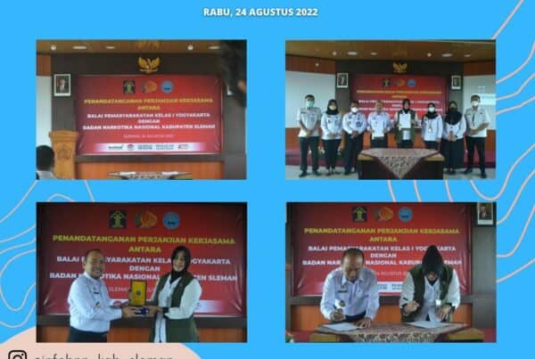 Penandatanganan Kerjasama Antara BAPAS Kelas I Yogyakarta Dengan BNNK Sleman