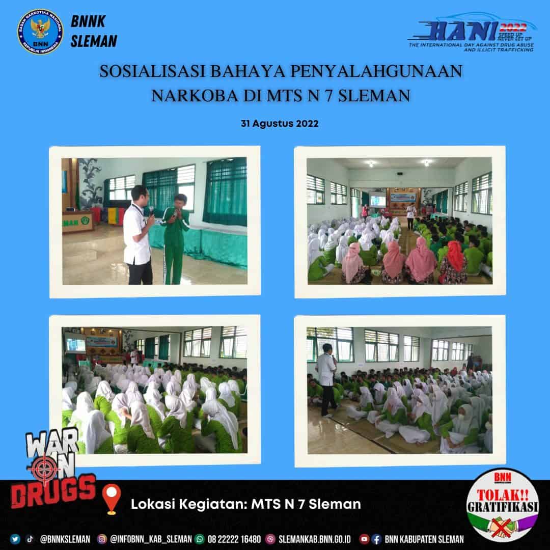 Sosialisasi P4GN di MTs N 7 Sleman Sosialisasi P4GN di MTs N 7 Sleman