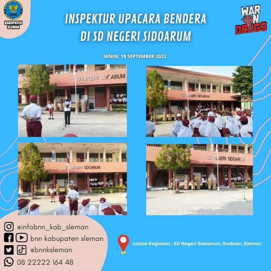 Sosialisasi P4GN Dalam Upacara Bendera di SD N Sidoarum Sosialisasi P4GN Dalam Upacara Bendera di SD N Sidoarum