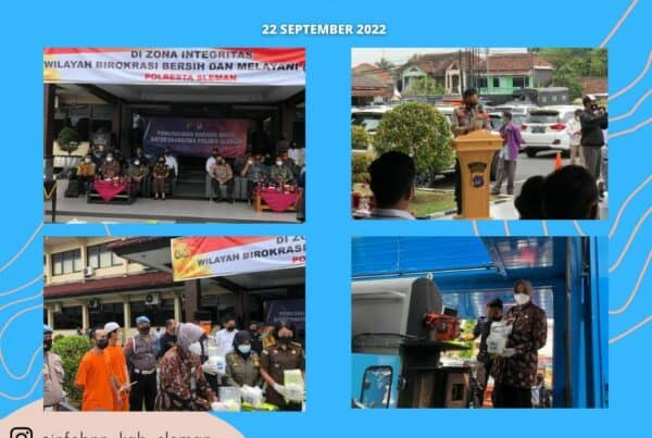 Pemusnahan Barang Bukti Jenis Narkotika di Polres Sleman