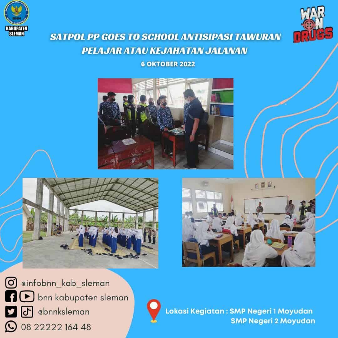 SatPol-PP Kabupaten Sleman Gandeng BNNK Sleman Antisipasi Tindak Kejahatan Yang Melibatkan Pelajar SatPol-PP Kabupaten Sleman Gandeng BNK Sleman Antisipasi Tawuran Pelajar dan Kejahatan Jalanan