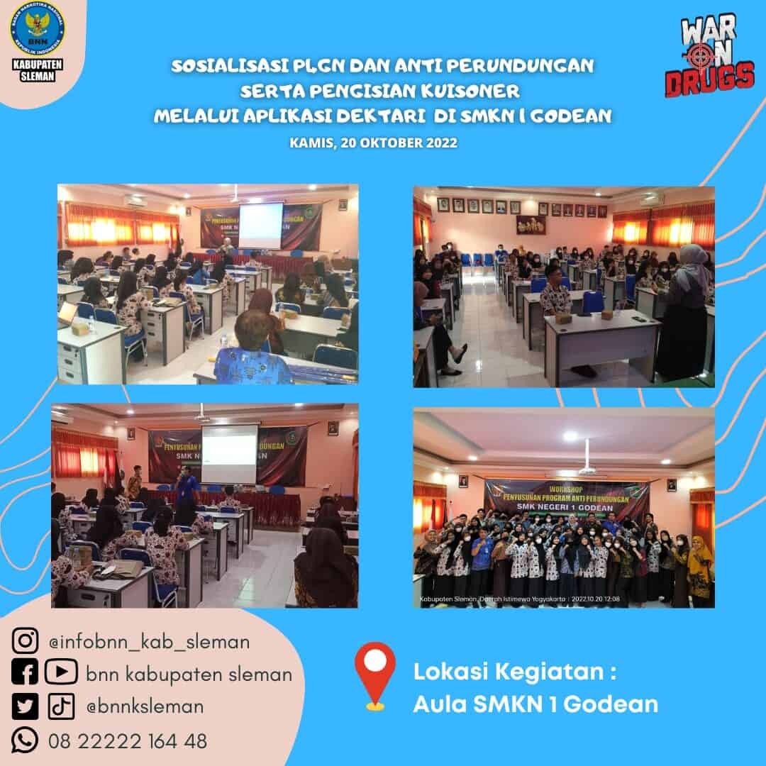 Sosialisasi P4GN dan Anti Perundungan di SMKN 1 Godean