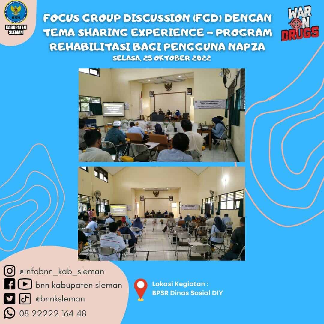 FGD Sharing Experience Program Rehabilitasi Bagi Pengguna NAPZA FGD Sharing Experience Program Rehabilitasi Bagi Pengguna NAPZA