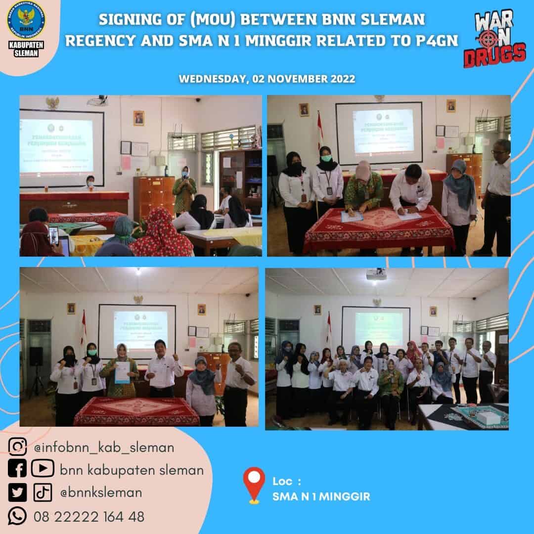 Perjanjian Kerjasama P4GN di SMAN 1 Minggir