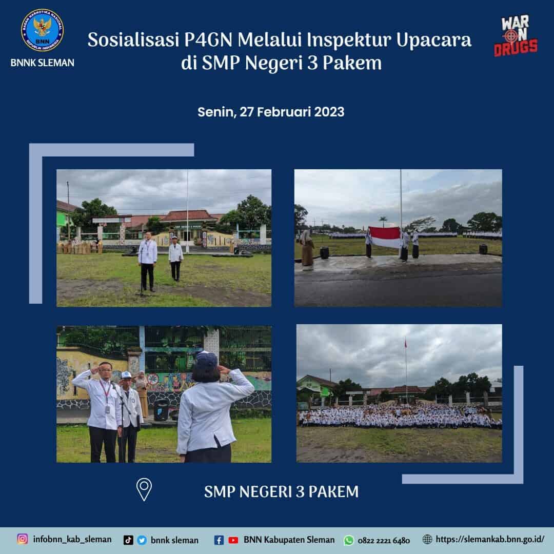 Sosialisasi P4GN melalui Pembina Upacara di SMP Negeri 3 Pakem Sosialisasi P4GN melalui Pembina Upacara di SMP Negeri 3 Pakem