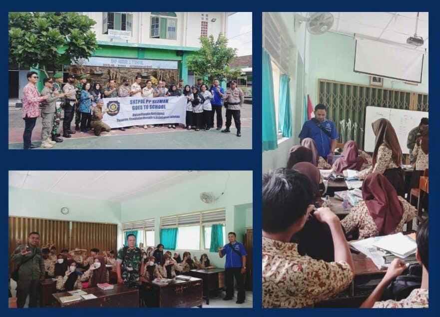 Program Satpol-PP Goes To School di SMP Muhammadiyah 1 Sleman dan SMPN 1 Tempel