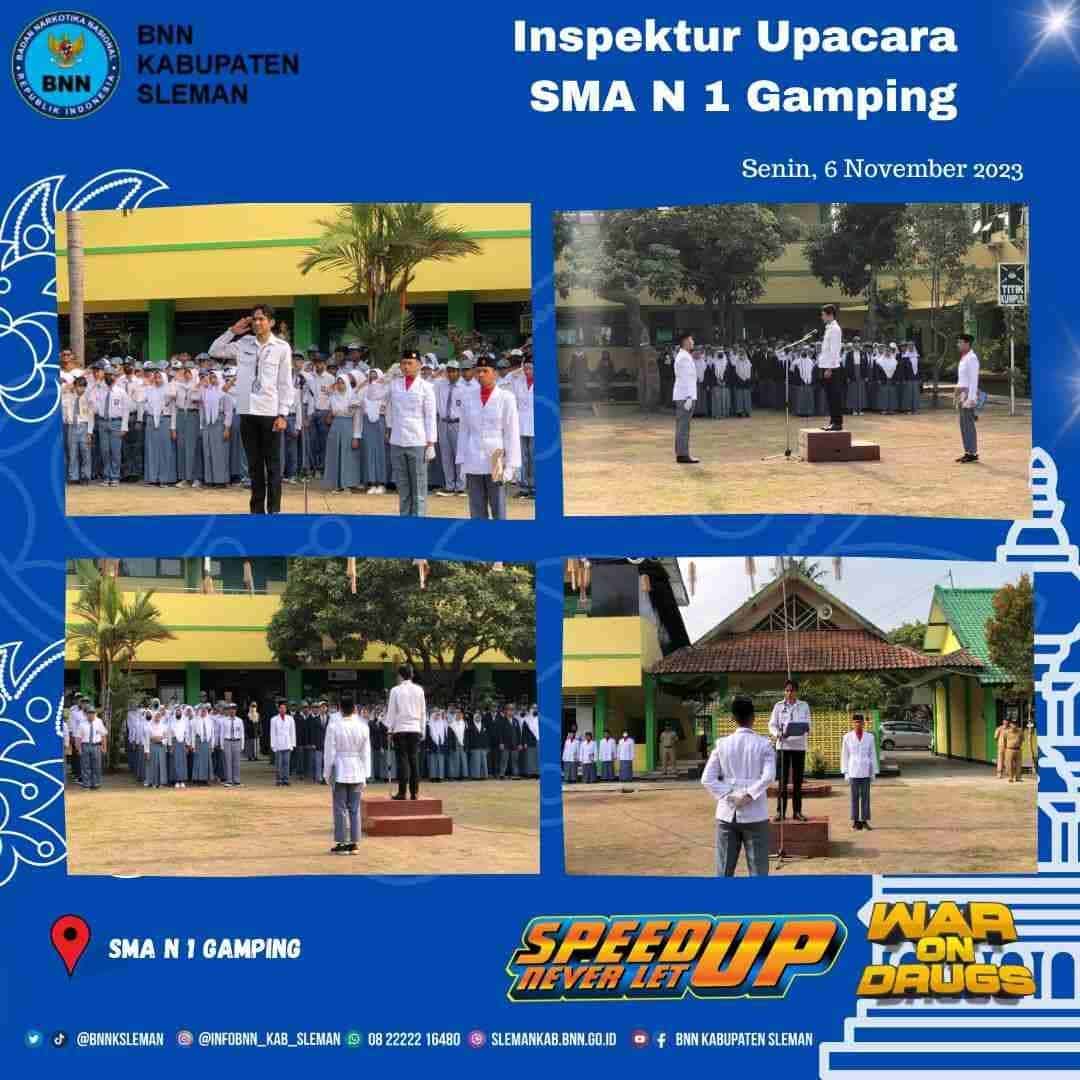 Sosialisasi P4GN Pada Upacara Bendera di SMPN 3 Gamping Sosialisasi P4GN Pada Upacara Bendera di SMPN 3 Gamping