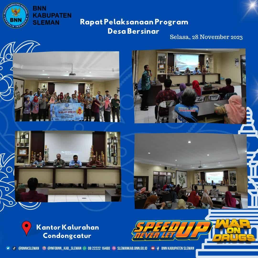 BNNK Sleman Hadiri Rapat Pelaksanaan Program Desa Bersinar Condongcatur BNNK Sleman Hadiri Rapat Pelaksanaan Program Desa Bersinar Condongcatur