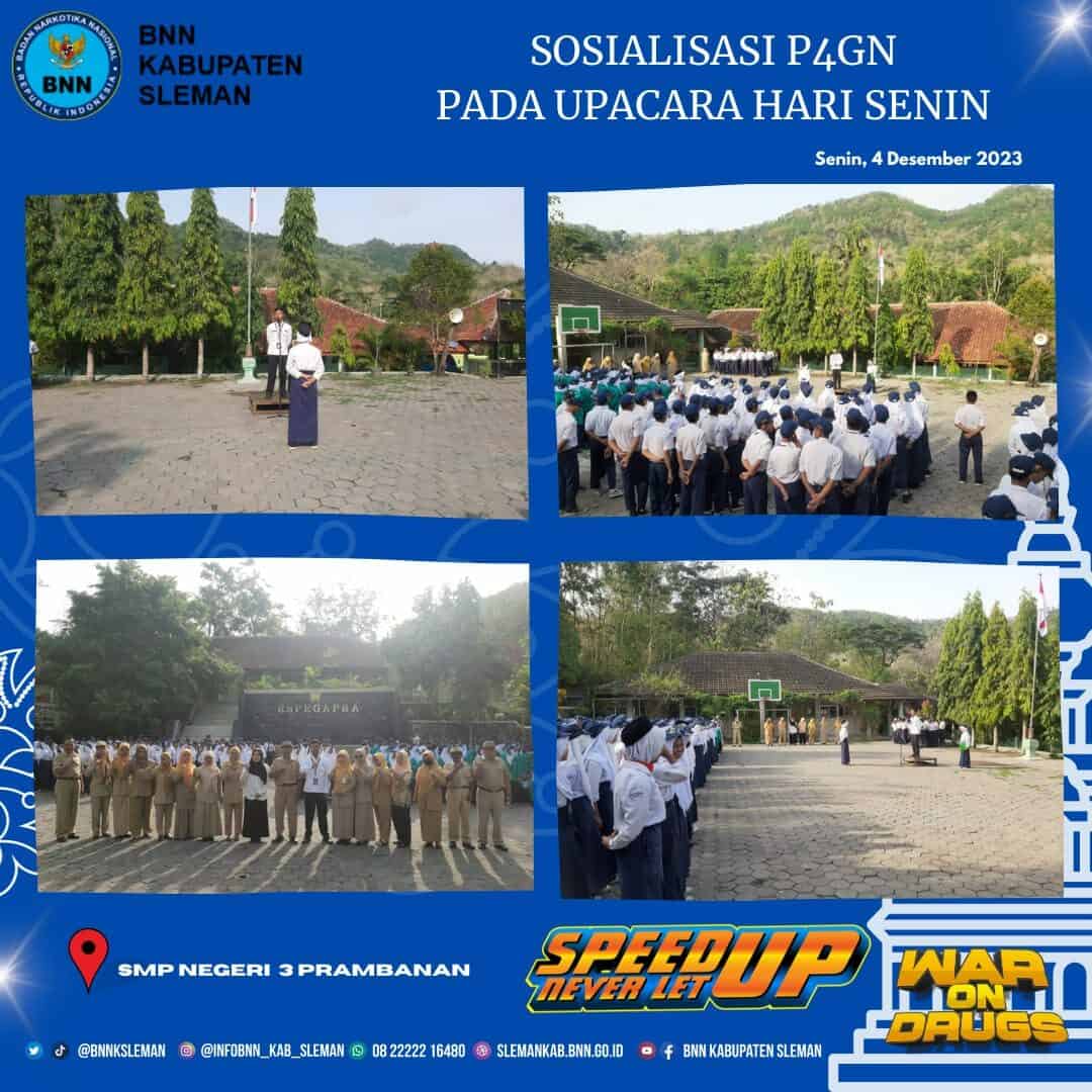 SMPN 3 Prambanan Sleman Hadirkan BNNK Sleman Dalam Upacara Bendera di Sekolah SMPN 3 Prambanan Hadirkan BNNK Sleman Dalam Upacara Bendera di Sekolah