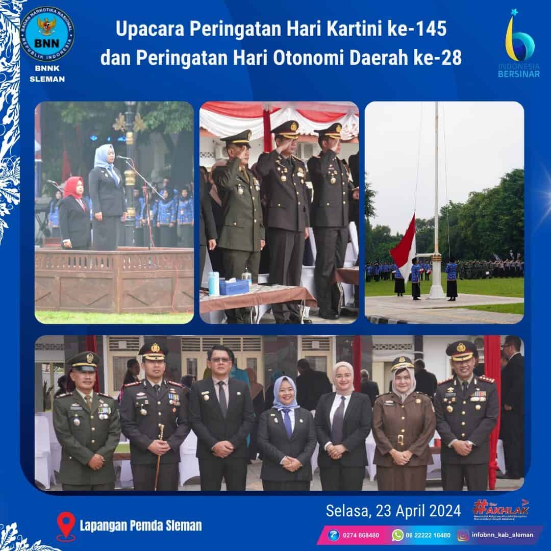 Kepala BNNK Sleman Mengikuti Upacara Hari Kartini dan Otonomi Daerah Tingkat Kabupaten Sleman Kepala BNNK Sleman Mengikuti Upacara Hari Kartini dan Otonomi Daerah Tingkat Kabupaten Sleman