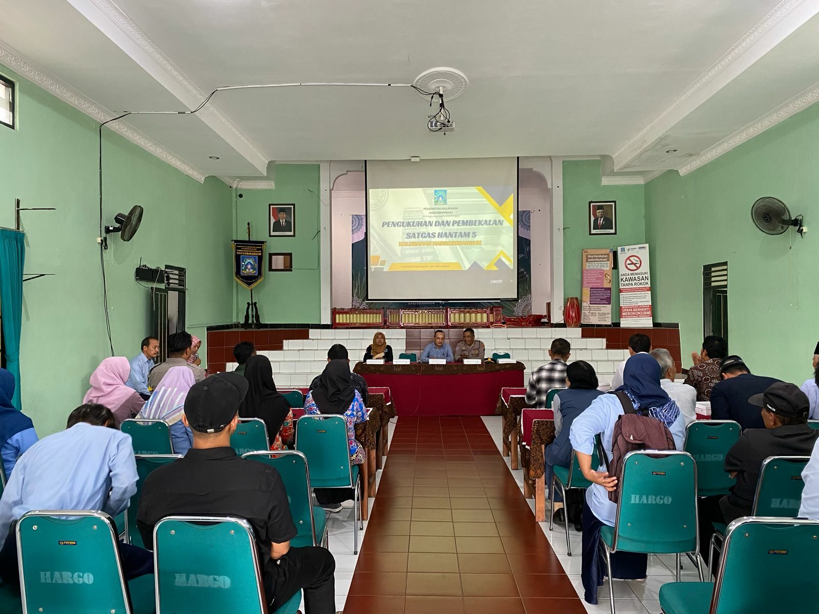 Pemerintah Kalurahan Hargobinangun Kukuhkan Satgas Hantam 5 Pemerintah Kalurahan Hargobinangun Kukuhkan Satgas Hantam 5