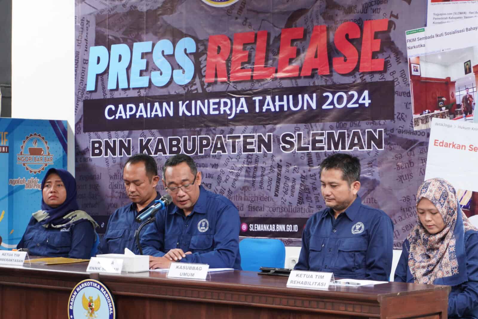 BNN Kabupaten Sleman Gelar Press Release Akhir Tahun 2024 BNN Kabupaten Sleman Gelar Press Release Akhir Tahun 2024