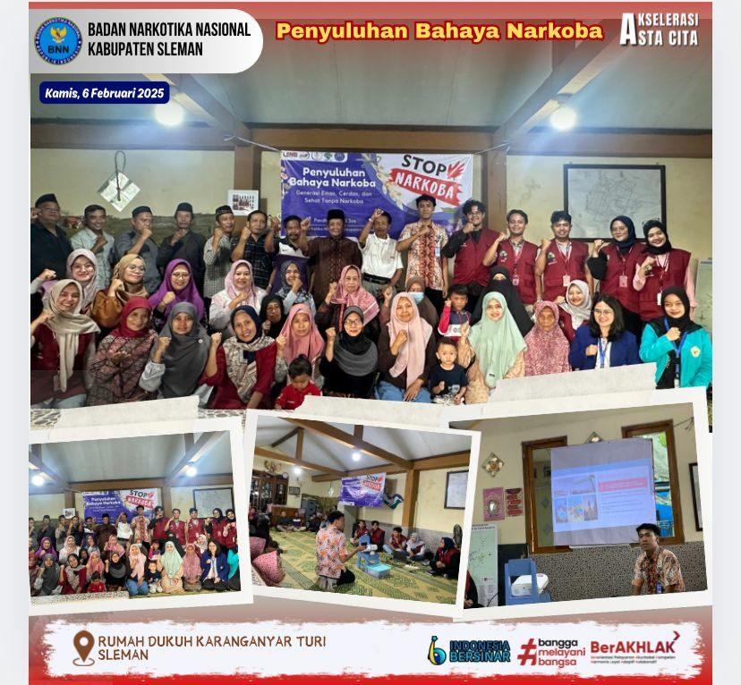 BNNK Sleman dan Mahasiswa KKN UMY Gelar Sosialisasi Bahaya Narkoba di Padukuhan Karanganyar BNNK Sleman dan Mahasiswa KKN UMY Gelar Sosialisasi Bahaya Narkoba di Padukuhan Karanganyar